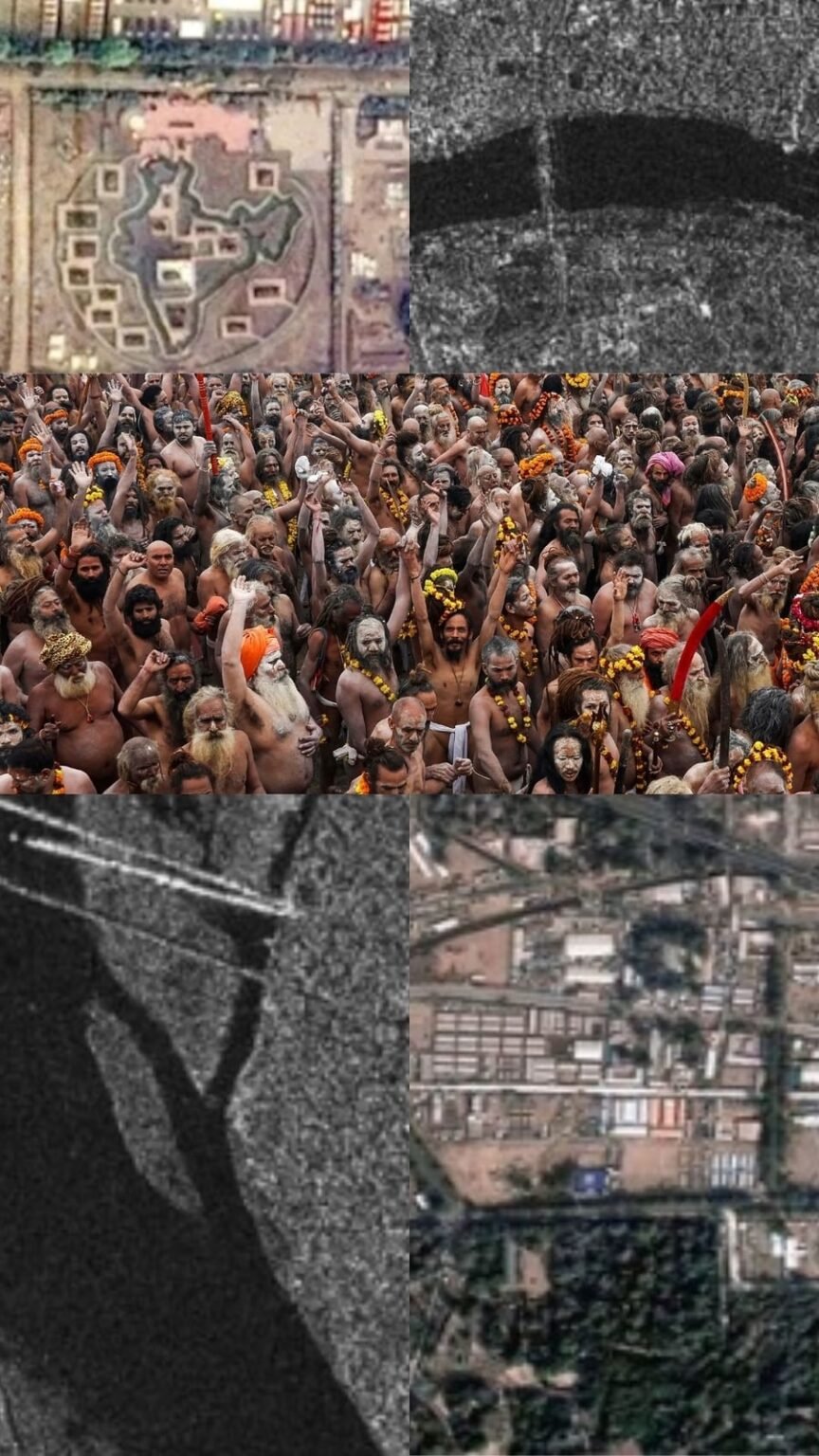 5 stunning ISRO images of Maha Kumbh from space