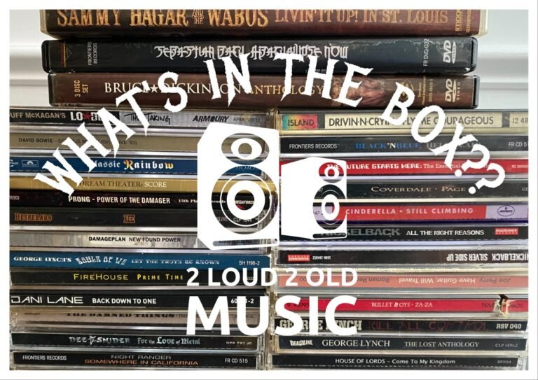 Ep. 42 – What’s In The Box? (CD’s / DVD’s / Books – Dee Snider, George Lynch, Jani Lane, Night Ranger and so much more!!!) – 2 Loud 2 Old Music