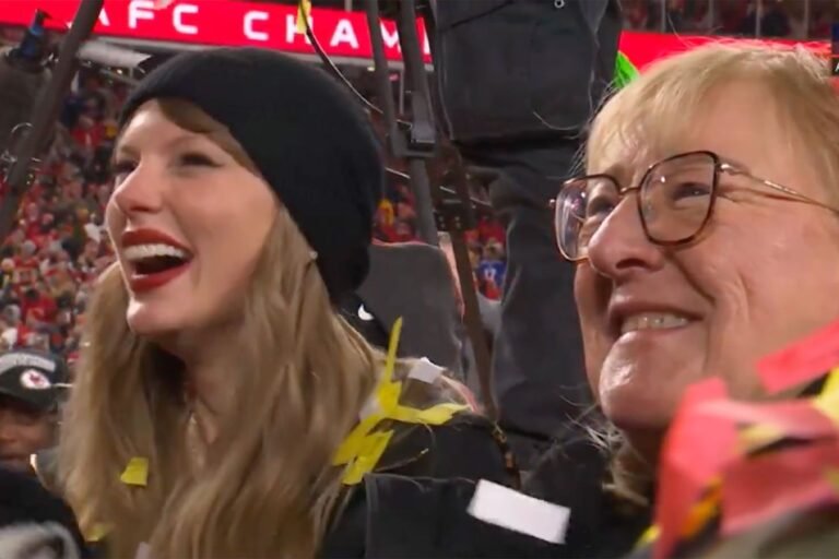 Taylor Swift Laughs and Cheers as Travis Kelce Sings ‘Make a Little Love’