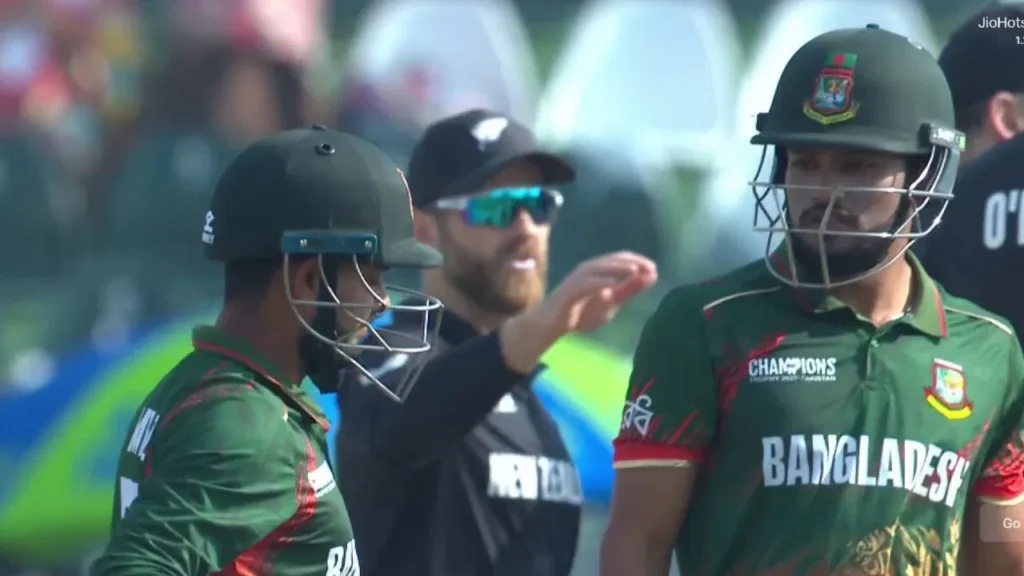 Najmul Hossain Shanto gives death stare to Mehidy Hasan Miraz after all-rounder gifts his wicket