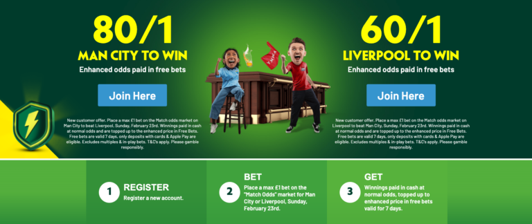 Paddy Power Welcome Offer – Get 80/1 On Man City Or 60/1 On Liverpool To Win Paddy Power Welcome Offer – Get 80/1 On Man City Or 60/1 On Liverpool To Win