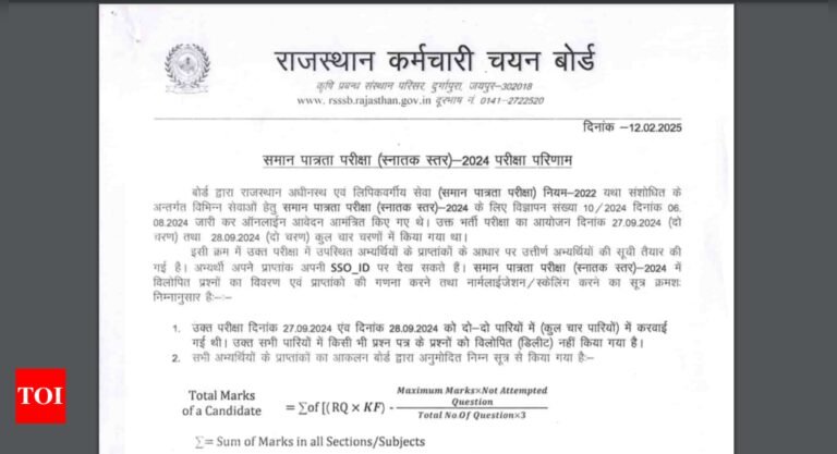 RSMSSB CET 2024 Graduate Level result released: Direct link to download scorecards here | RSMSSB CET 2024 Graduate Level result released: Direct link to download scorecards here |