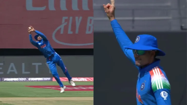 Shubman Gill takes a stunner in slips to give Mohammed Shami his 2nd wicket in CT 2025 Shubman Gill takes a stunner in slips to give Mohammed Shami his 2nd wicket in CT 2025