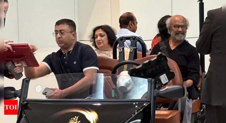 Superstar Rajinikanth and Latha celebrate 44 years of love in Dubai, see pictures here Superstar Rajinikanth and Latha celebrate 44 years of love in Dubai, see pictures here
