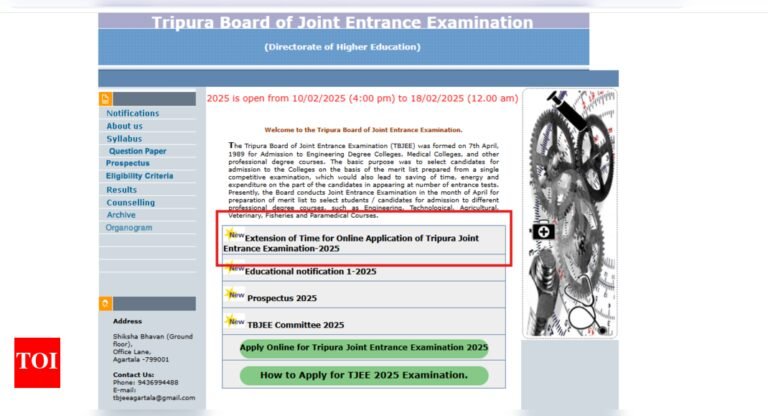 TJEE 2025 registration deadline extended: Check important dates and other key details here