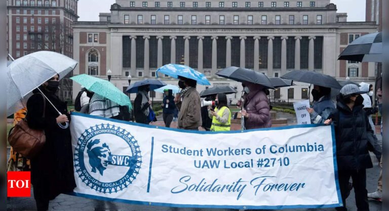 Columbia University professors protest sweeping policy changes after Trump administration demands