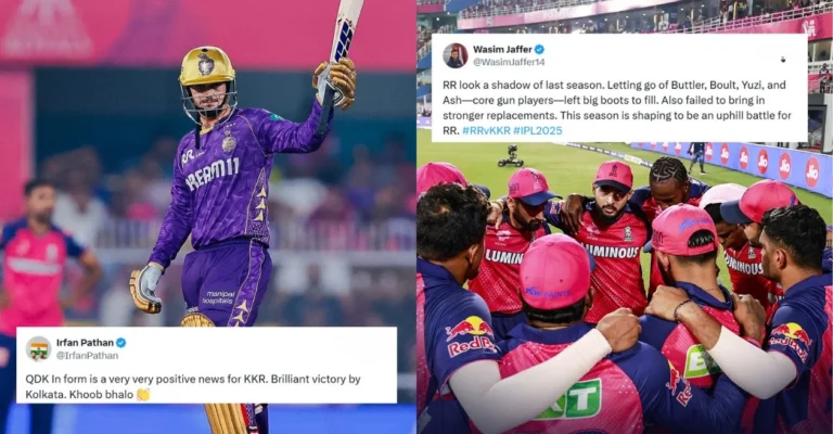 IPL 2025: Fans celebrate as Quinton de Kock’s unbeaten 97 seals KKR’s dominant eight-wicket win over Rajasthan Royals