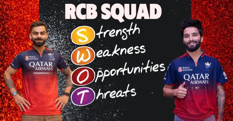 Royal Challengers Bengaluru (RCB) SWOT analysis for IPL 2025 Royal Challengers Bengaluru (RCB) SWOT analysis for IPL 2025
