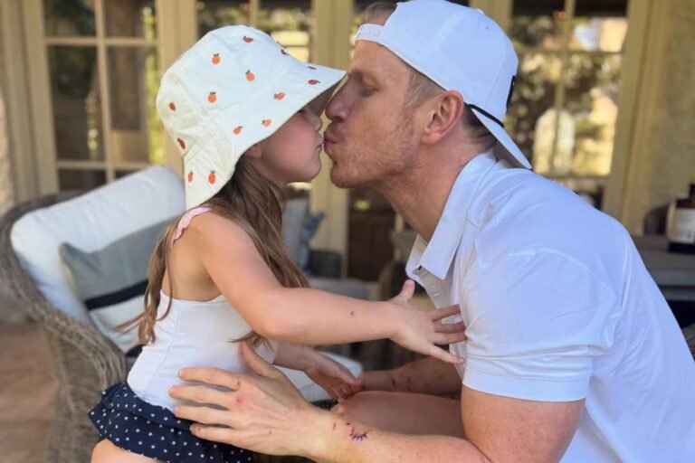 Sean Lowe Kisses Daughter Mia, 5, While Showing Off Stitches from Brutal Dog Attack