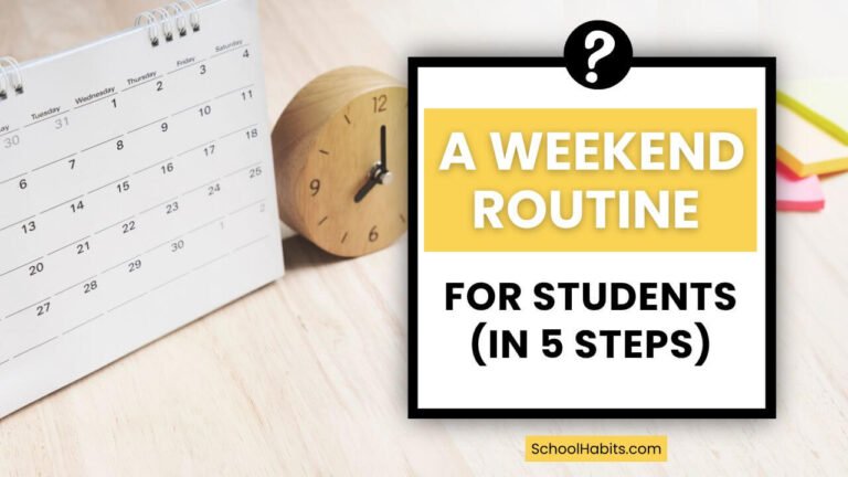 Weekend Routine for Students: 5 Ways to Reduce School Stress (Without Doing More Work)