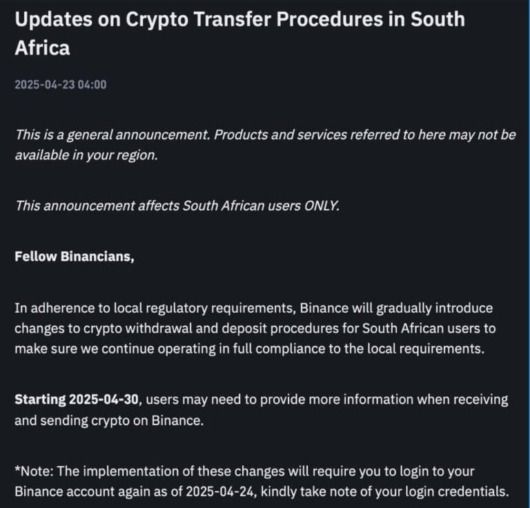 Africa Crypto Week In Review: Ghana to Regulate Crypto, Binance To Adopt Stricter Measures in South Africa, Nigeria Intensify Crackdowns