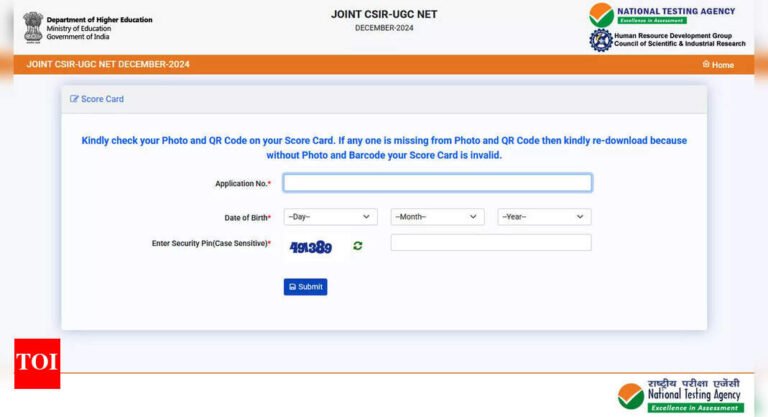 CSIR UGC NET December 2024 results declared at csirnet.nta.ac.in; over 1.74 lakh appeared