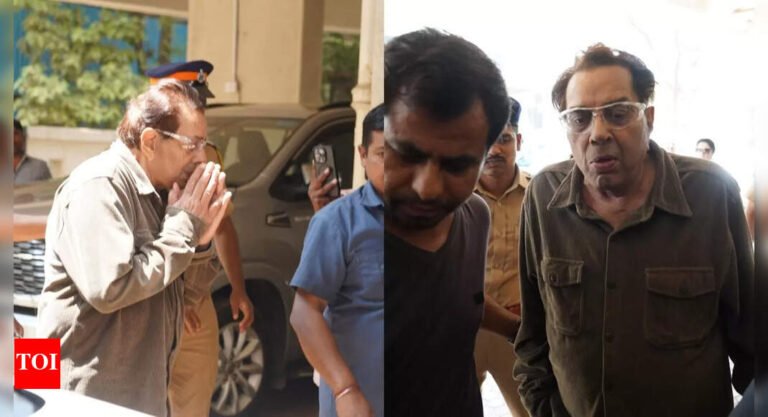 Dharmendra arrives at Manoj Kumar’s house to pay his respect as the legendary actor passes away, says, ‘industry mein hamara bachpan…’ – WATCH VIDEO | Hindi Movie News Dharmendra arrives at Manoj Kumar’s house to pay his respect as the legendary actor passes away, says, ‘industry mein hamara bachpan…’ – WATCH VIDEO | Hindi Movie News