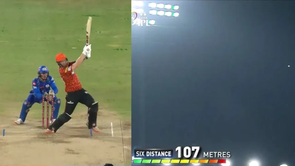 Heinrich Klaasen slams a gigantic 107m six off Vignesh Puthur in SRH vs MI clash