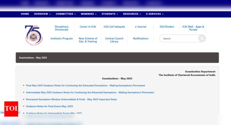 ICAI CA admit card 2025 Date: Check steps to download Foundation, Inter and Final hall tickets | ICAI CA admit card 2025 Date: Check steps to download Foundation, Inter and Final hall tickets |