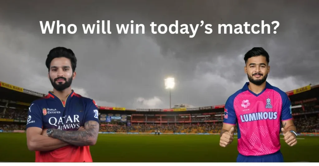 IPL 2025: RCB vs RR Match Prediction – Who will win today’s IPL match? Royal Challengers Bengaluru vs Rajasthan Royals IPL 2025: RCB vs RR Match Prediction – Who will win today’s IPL match? Royal Challengers Bengaluru vs Rajasthan Royals