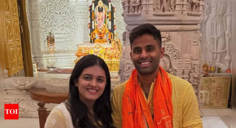 In Photos: Suryakumar Yadav seeks blessings at Ayodhya’s Ram Mandir ahead of Mumbai Indians’ IPL clash vs LSG | Cricket News In Photos: Suryakumar Yadav seeks blessings at Ayodhya’s Ram Mandir ahead of Mumbai Indians’ IPL clash vs LSG | Cricket News
