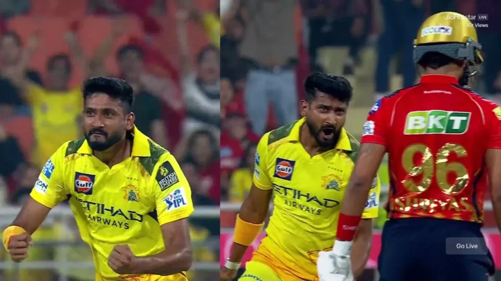 Khaleel Ahmed gives hostile send-off to Shreyas Iyer after rattling his stumps