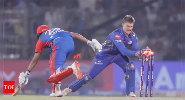 Three balls, three wickets! Run-outs derail Delhi Capitals as Mumbai Indians clinch dramatic victory
