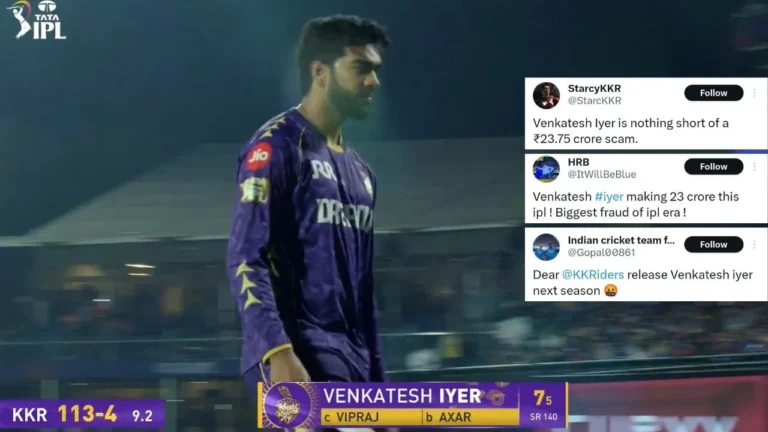 Venkatesh Iyer attacked on Twitter after his horrible outing against DC