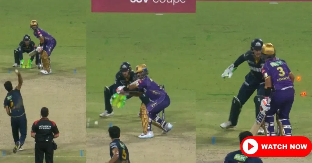 WATCH: Washington Sundar outfoxes Ajinkya Rahane with a clever delivery during KKR vs GT match in IPL 2025
