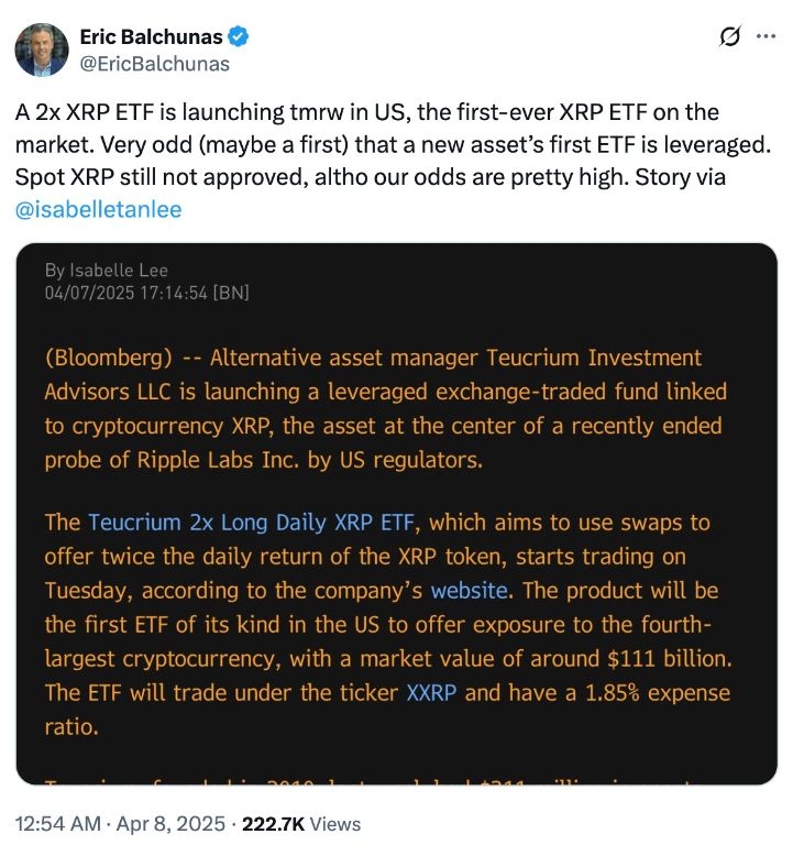 XRP Today 28/4 Rallies 6% as US SEC Clears ProShares (Chart) XRP Today 28/4 Rallies 6% as US SEC Clears ProShares (Chart)