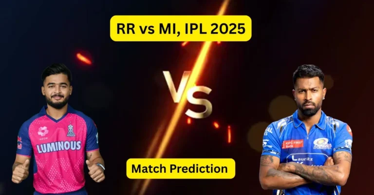 IPL 2025: RR vs MI Match Prediction – Who will win today’s match? | Rajasthan Royals vs Mumbai Indians