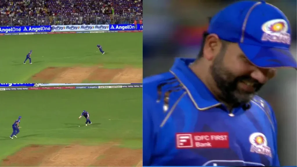 Rohit Sharma Drops Absolute Dolly To Give Vipraj Nigam A Reprieve During MI vs DC Clash Rohit Sharma Drops Absolute Dolly To Give Vipraj Nigam A Reprieve During MI vs DC Clash