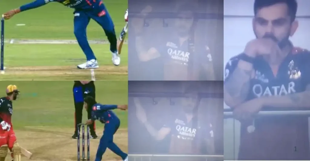 WATCH: Furious Virat Kohli nearly throws bottle after Digvesh Rathi’s non-striker run-out attempt on Jitesh Sharma in LSG vs RCB IPL 2025 clash