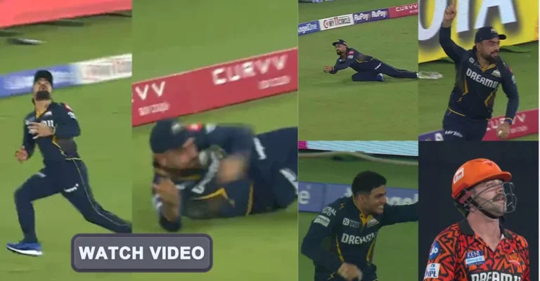 WATCH: Rashid Khan takes stunning running catch to dismiss Travis Head in GT vs SRH IPL 2025 match