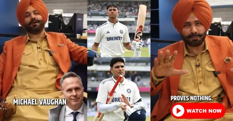 ENG vs IND 2025 [WATCH]: Navjot Singh Sidhu silences Michael Vaughan with a mic-drop comeback as Test series prediction falls flat on Day 1 in Headingley