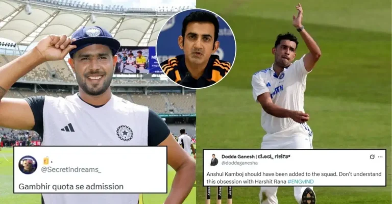 “Gambhir quota se admission”: Fans fume as BCCI picks Harshit Rana for England Tests and ignores Anshul Kamboj “Gambhir quota se admission”: Fans fume as BCCI picks Harshit Rana for England Tests and ignores Anshul Kamboj