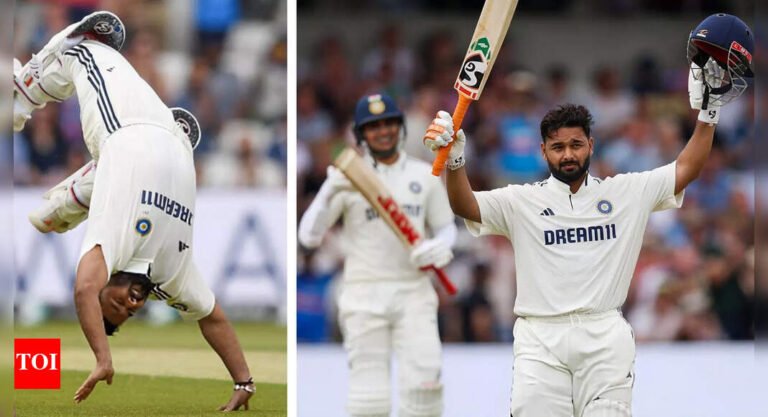 IND vs ENG: Rishabh Pant’s front-flip celebration after Leeds century goes viral – Watch | Cricket News