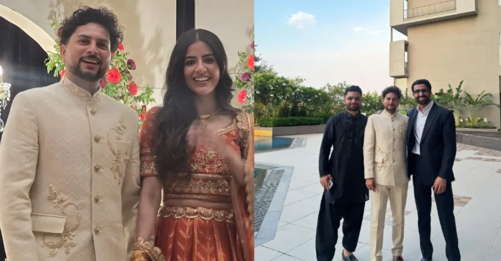 Kuldeep Yadav gets engaged to his childhood friend Vanshika; ceremony photos and videos break the internet
