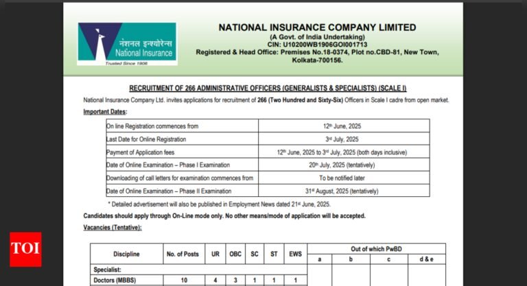 NICL AO registration window 2025 opens: Direct link to apply here NICL AO registration window 2025 opens: Direct link to apply here