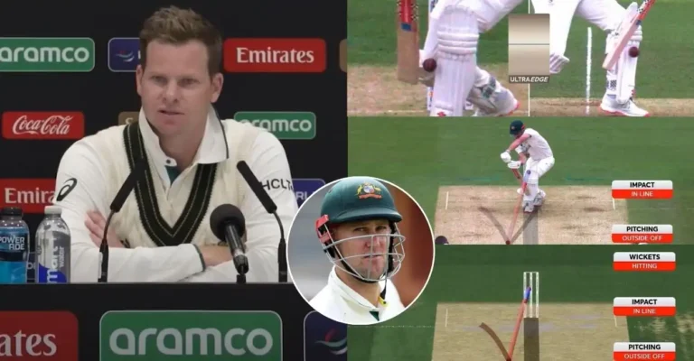 Steve Smith reacts to South Africa’s costly DRS miss involving Beau Webster on Day 1 of WTC 2025 Final