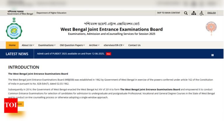 WBJEE result 2025: Where and how to check your rank card online