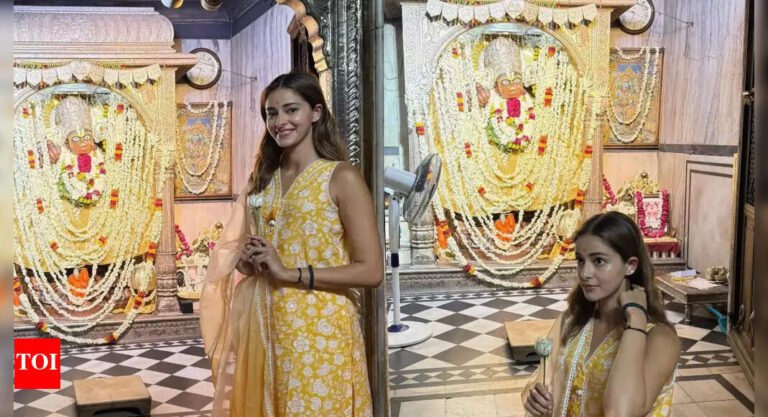 Ananya Panday visits Kale Hanuman Ji Temple in Jaipur, says ‘so much to be grateful for’: PICS | Hindi Movie News