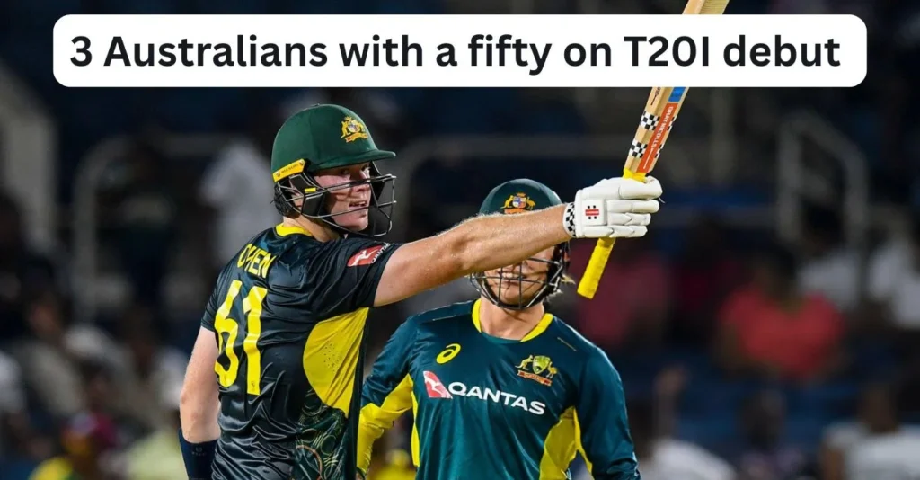 Australian players with a half-century on T20I debut ft. Mitchell Owen