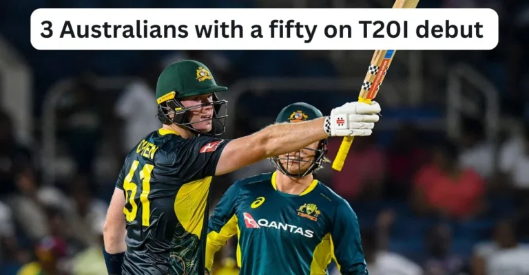 Australian players with a half-century on T20I debut ft. Mitchell Owen