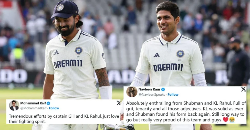 ENG vs IND: Fans applaud KL Rahul and Shubman Gill for their gritty stand as India keep hopes of a draw alive at Old Trafford | Day 4, Manchester Test