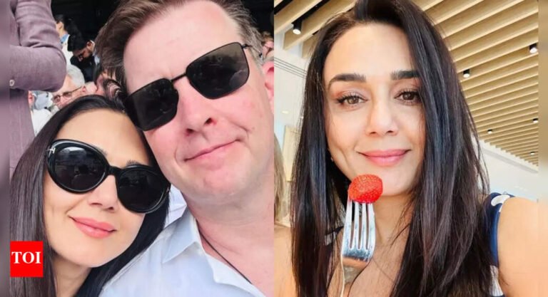 Preity Zinta enjoys strawberries, sunshine and tennis at Wimbledon final with husband Gene Goodenough: PICS | Hindi Movie News