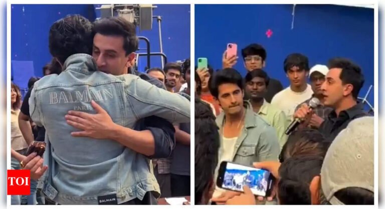 Ramayana Wrap: Ranbir Kapoor and Ravi Dubey hug it out as they end Part 1 shoot; join director Nitesh Tiwari to deliver heartfelt speeches |