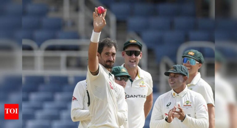 Watch: Mitchell Starc takes 5 in 15 balls, Scott Boland picks hat-trick; West Indies post second-lowest Test score | Cricket News Watch: Mitchell Starc takes 5 in 15 balls, Scott Boland picks hat-trick; West Indies post second-lowest Test score | Cricket News