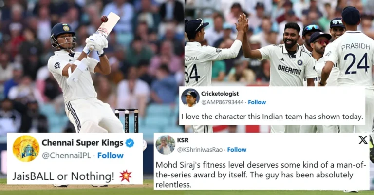 ENG vs IND: Fans applaud Yashasvi Jaiswal’s late counterattack after Mohammed Siraj and Prasidh Krishna spark India’s fightback on Day 2 of Oval Test