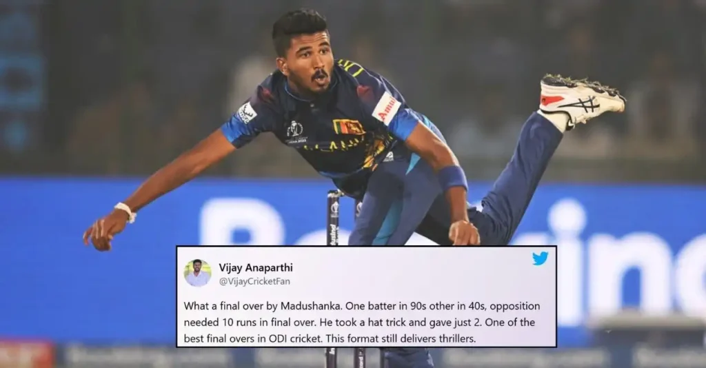 Fans react as Dilshan Madushanka’s last-over hat-trick guides Sri Lanka to a thrilling win over Zimbabwe in 1st ODI Fans react as Dilshan Madushanka’s last-over hat-trick guides Sri Lanka to a thrilling win over Zimbabwe in 1st ODI