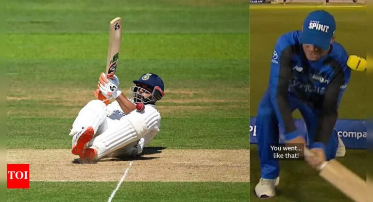 ‘I think its just for … ‘ – Ex-England skipper makes bold claim on Rishabh Pant’s acrobatic batting; David Warner mimics India batter | Cricket News