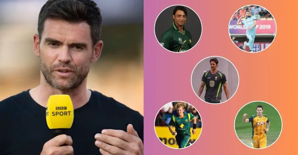 James Anderson picks two fastest bowlers he has seen in world cricket