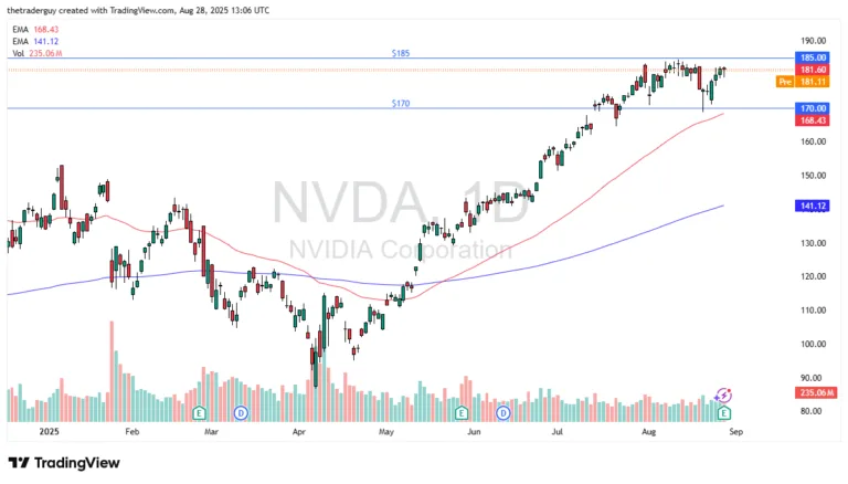 NVDA Forecast 29/08: Bounces, Premarket Trading (Video) NVDA Forecast 29/08: Bounces, Premarket Trading (Video)
