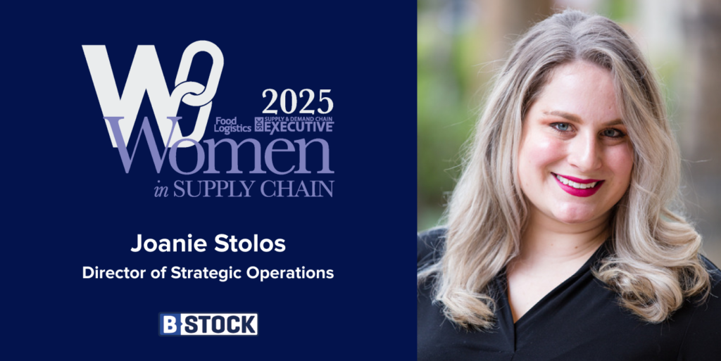 B-Stock’s Director of Strategic Operations, Joanie Stolos, Named Recipient of 2025 Women in Supply Chain Award B-Stock’s Director of Strategic Operations, Joanie Stolos, Named Recipient of 2025 Women in Supply Chain Award